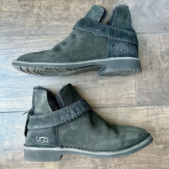 UGG Women's Black McKay Ankle Booties - USA Size 10 -  With Box - Picture 3 of 15